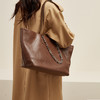 Safiya/索菲娅2024新品头层牛皮新款爆款大容量托特包时尚女士手提单肩斜挎包 SF900575Y 商品缩略图4