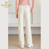 Gowani乔万尼奶油白直筒裤商场同款新品时尚百搭休闲裤ET4F882 商品缩略图5