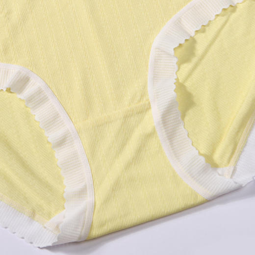 都市丽人健康木代尔系列纤柔绵内裤女锦提花女士内裤低腰平角内裤LK45B3 商品图4