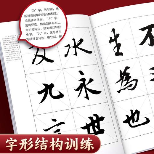 书法技法详解兰亭序王羲之行书字帖初学者临摹毛笔书法专用初学者入门教程详解 商品图5