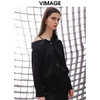 VIMAGE纬漫纪春季新款时尚大方修身显瘦通勤衬衫V2109704 商品缩略图2