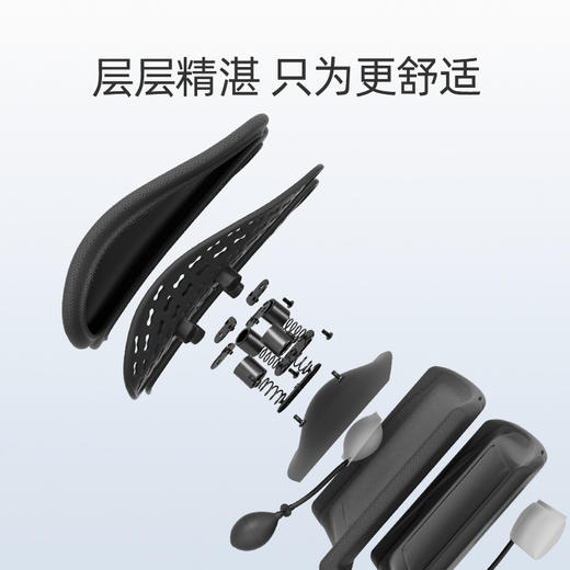 【气动追背款】米乔人体工学腰垫护腰靠垫办公室腰靠工位久坐神器座椅靠背垫腰托 商品图4