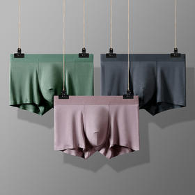 XY-1170  【1条】60支兰精莫代尔男士内裤纯色无痕透气抗菌男生平角裤