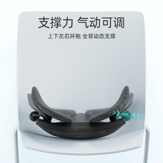 【气动追背款】米乔人体工学腰垫护腰靠垫办公室腰靠工位久坐神器座椅靠背垫腰托 商品图5