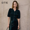 EITIE爱特爱春季新款时尚百搭五分袖针织衫女上衣7301012 商品缩略图0