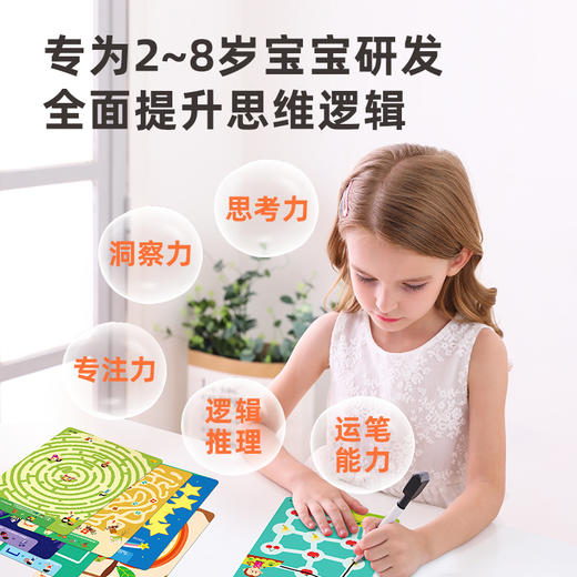 【莎林】 6分钟逻辑思维专注力训练迷宫七款合集 商品图1