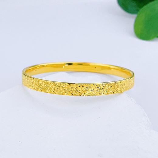 【限时克减150元】足金 #碎碎冰 # 【精品】3D硬金空心CNC固口碎碎冰手镯满天繁星手镯（面宽约5.9-6.3mm）(AR3DSZ00009)（预售产品下单后不退款不退货不换货不补差价） 商品图0