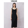 VIMAGE纬漫纪夏季新款显瘦洋气吊带连衣裙V2107709 商品缩略图0