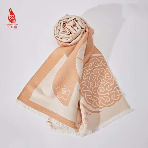 SAINTJOY/上久楷 丝毛围巾  丝毛长巾 桃韵添兽  CJS23058 商品图8