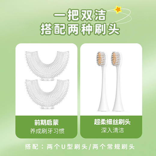 【可爱卡通造型，让宝宝爱上刷牙！】儿童电动牙刷卡通小黄鸭，声波充电式全自动儿童牙刷，专为2-12岁宝宝设计！ 商品图2