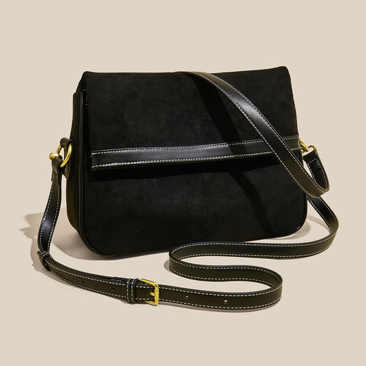 Safiya/索菲娅2024时尚邮差包百搭手机包大容量女士单肩斜挎女包 SF900550Y 商品图0