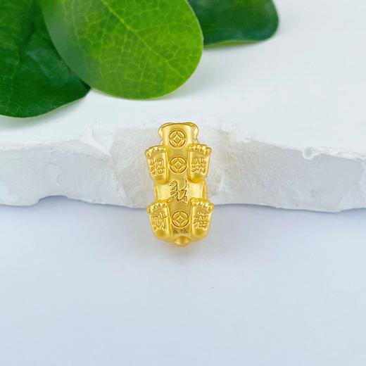 【限时克减150元】足金 #时来运转 3D硬金时来运转发字金币如意貔貅手串（发字可转动，约21.9*11.3mm）(V3DSC00165)（预售产品下单后不退款不退货不换货不补差 商品图1