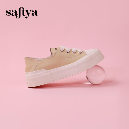 超值精选 | Safiya/索菲娅2023春夏圆头浅口透气厚底百搭休闲板鞋 SF33912283 商品图4