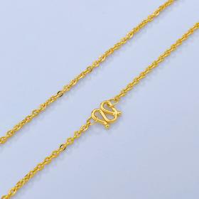 【限时克减150元】足金999.9 O字链项链(XL00008-10)补差价）补差价）预售产品下单后不退款不退货不换货不补差价