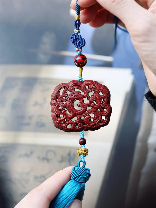 4.8cm 凤凰来仪°紫檀车挂 商品图1