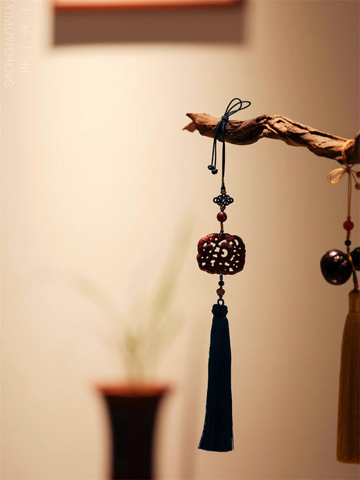 4.8cm 凤凰来仪°紫檀车挂 商品图4