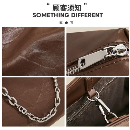 Safiya/索菲娅2024新品头层牛皮新款爆款大容量托特包时尚女士手提单肩斜挎包 SF900575Y 商品图8