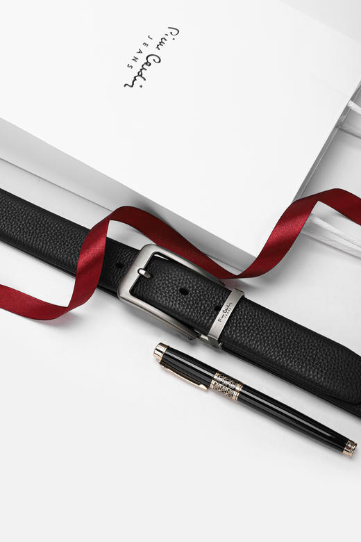 皮尔简约美学牛皮男士针扣皮带腰带 商品图4