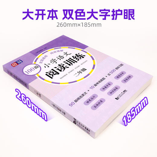 100篇小学语文阅读训练 2年级 全国通用 1～6年级强化专项训练 阅读理解 阶梯训练 真题训练(上海元远教育) 商品图1