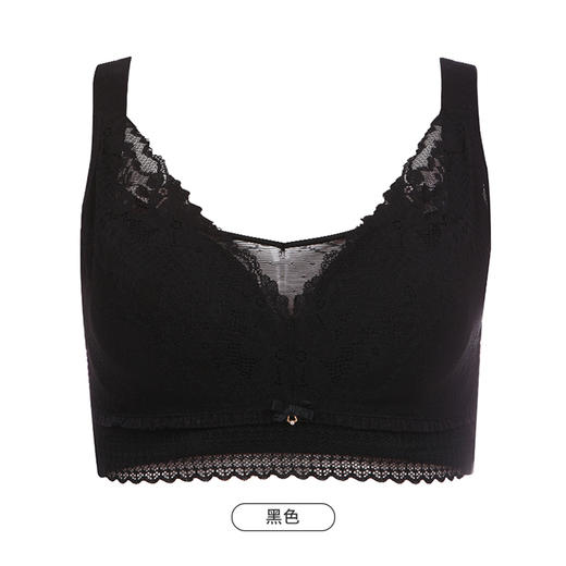 都市丽人完美包容大罩杯内衣女蕾丝文胸CDE杯适穿3/4杯超薄款速干无钢圈四排扣YB42J1 商品图4