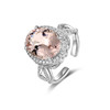 Sugar Morganite方糖摩根石系列 | 方糖蝴蝶结摩根石白金戒指 商品缩略图3