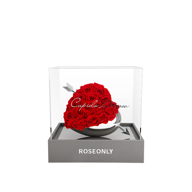 【告白神器】ROSEONLY诺誓  高端定制 永生玫瑰 一见倾心 心形 送爱人女友节日礼物 定制礼品