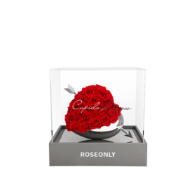 【告白神器】ROSEONLY诺誓  高端定制 永生玫瑰 一见倾心 心形 送爱人女友节日礼物 定制礼品