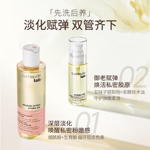 Cumlaude珂蔓朵 洗养护理双油cp 沐浴油+精华油50ml 商品图2