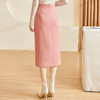 剩M 米思阳2026春季新款精致简约高腰半裙修身开叉直筒小香风裙子3500 商品缩略图2