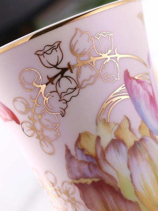 轻奢ins田园陶瓷马克杯带盖勺水杯男家用杯子女简约创意个性潮流 商品图3