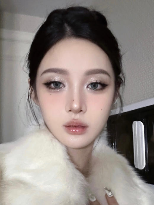 BAOMEICON·半年抛  翡翠碧绿 14.2 <封封 同款> 银闪贵气 | 野性蛇院碧绿，纯粹的混血感~~  国产0-800度<一副两片> 商品图3