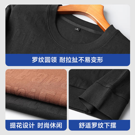 【新款DK】大依优型大码短袖卫衣打底衫圆领加肥加大宽松大码男装休闲上衣男士胖子半袖 商品图3