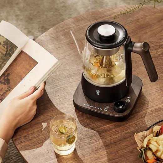 鸣盏智能喷泉煮茶器旋转喷淋蒸煮养生茶壶一键喷淋烧水可控温恒温保温 MZ102 商品图2