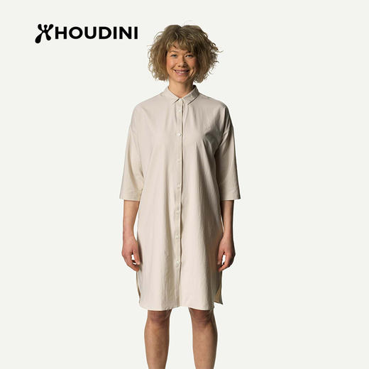 HOUDINI胡丁尼 Route Shirt Dress 路径 女快干休闲中长款衬衫裙169794 商品图4