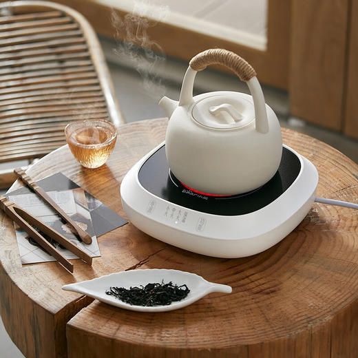 小熊（Bear）电茶炉电陶炉小型围炉煮茶器养生黑白茶多段火力不挑器具加热杯垫100℃可烧水电热底座热牛奶神器 一炉子多用途ZCQ-P12H5（无茶壶） 商品图5