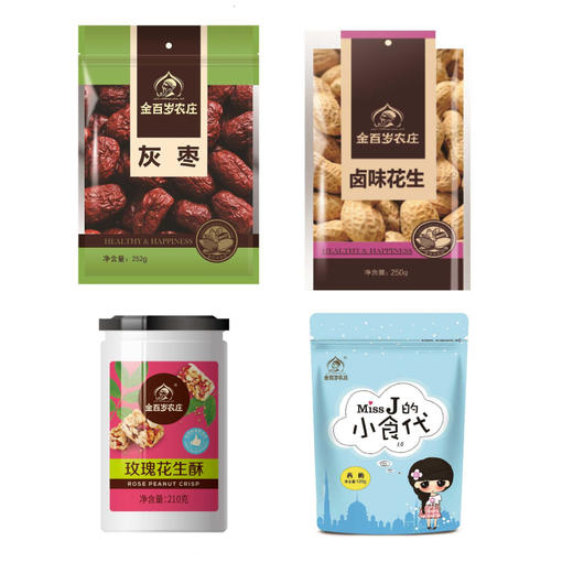 金百岁农庄 金粉礼盒1314g 商品图2