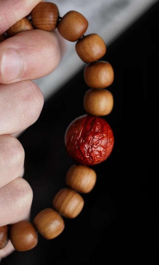 1.0/1.2cm紫檀八大守护神°+老山檀香手串 商品图6