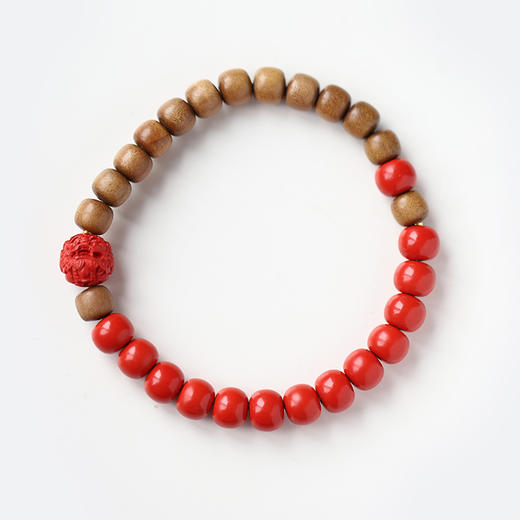 米马原创设计 本命年必收！高含量95%及以上避太岁朱砂手串 提升阳气磁场 商品图7