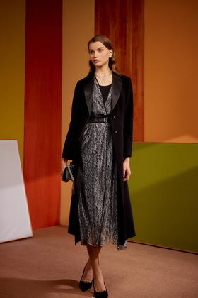 SAFICOO【焕变】系列 优雅女人 收腰放摆 两件套连衣裙