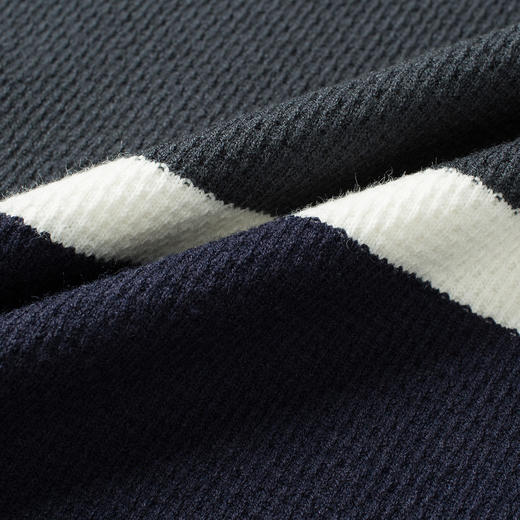 罗蒙秋冬时尚撞色男士毛衣舒适透气柔软毛衣男休闲潮流百搭基础针织衫男 商品图7