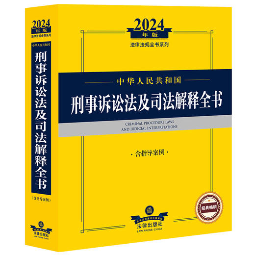 2024年中华人民共和国刑事诉讼法及司法解释全书：含指导案例 商品图0