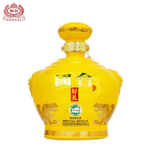 国台好礼酱香型白酒 大曲坤沙坛装酒53度1500mL 1坛 好礼1.5L(3斤装) 商品图2