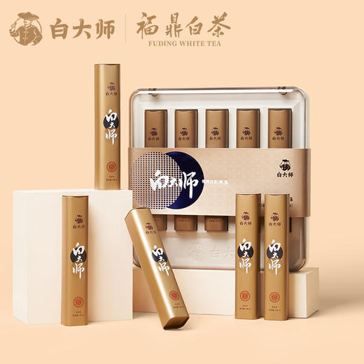 白大师福鼎正宗高山老白茶2018年寿眉龙珠礼盒装紧压茶叶送礼150g 商品图2