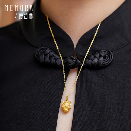 十二生肖黄金吊坠男女3D硬金项链挂坠本命年足金坠子送宝宝MEMORA诗普琳HPE08501（线上专供） 商品图2
