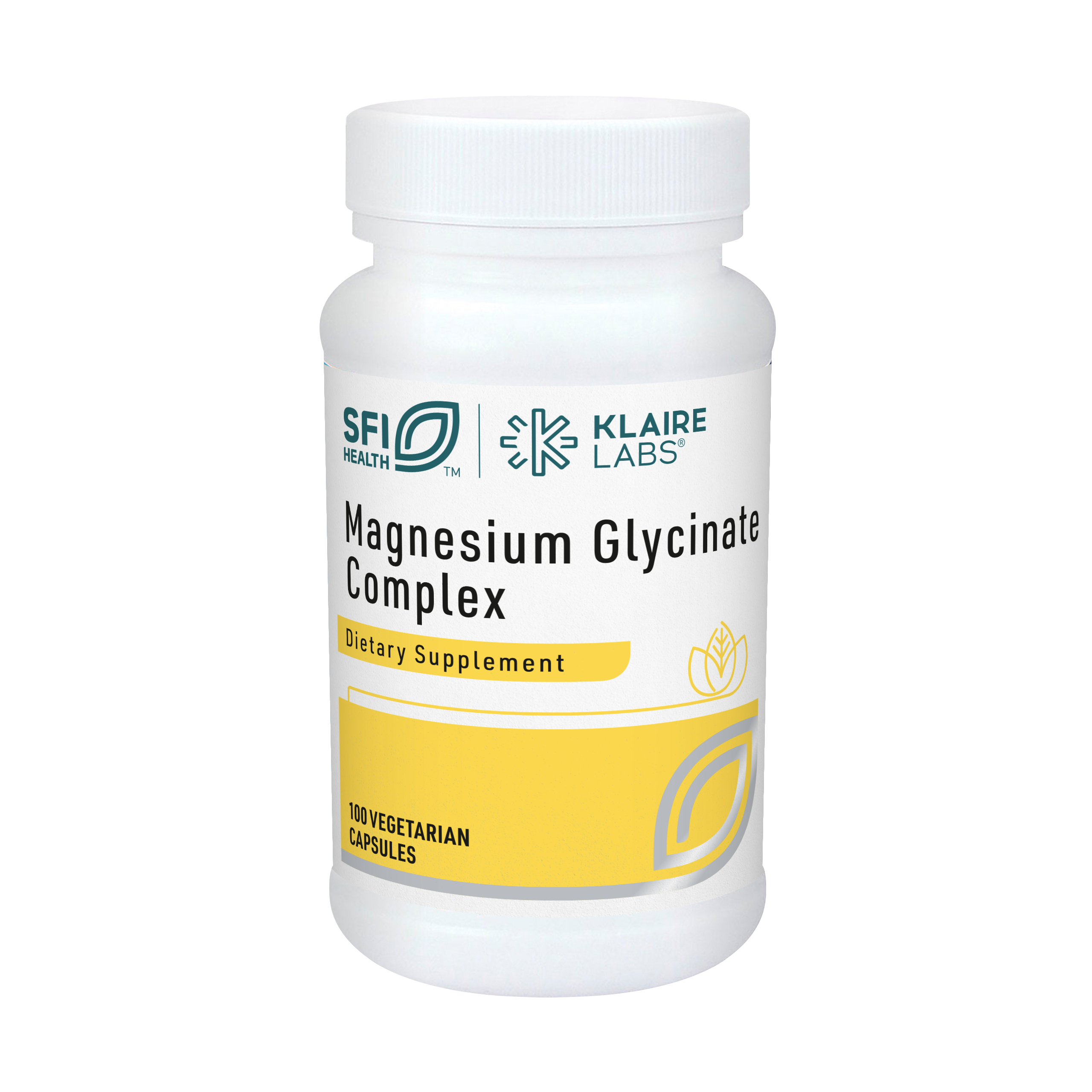 海淘 SFIHealth klaire labs克莱尔实验室 MAGNESIUM GLYCINATE COMPLEX 甘氨酸镁 100粒/瓶 26/12