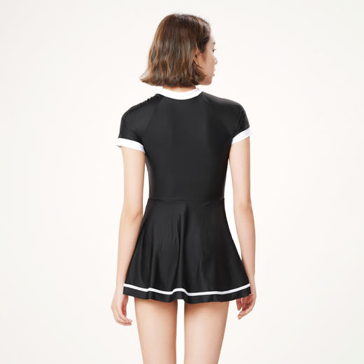 都市丽人一体式泳衣女半光涤泳布泳衣连体泳衣女士连体泳衣LS41B5 商品图3