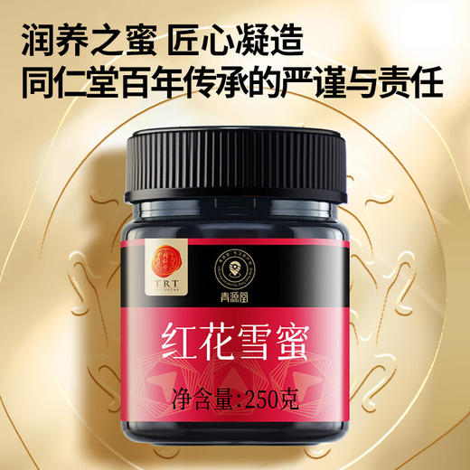 【正宗同仁堂品牌】北京同仁堂 青源堂 蜂蜜 红花雪蜜500克礼盒（250*2） 纯蜂蜜 口感细腻 低温结晶SY 商品图2