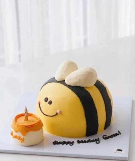 【臻品系列】---加高胚立体【小蜜蜂】蛋糕 商品图0