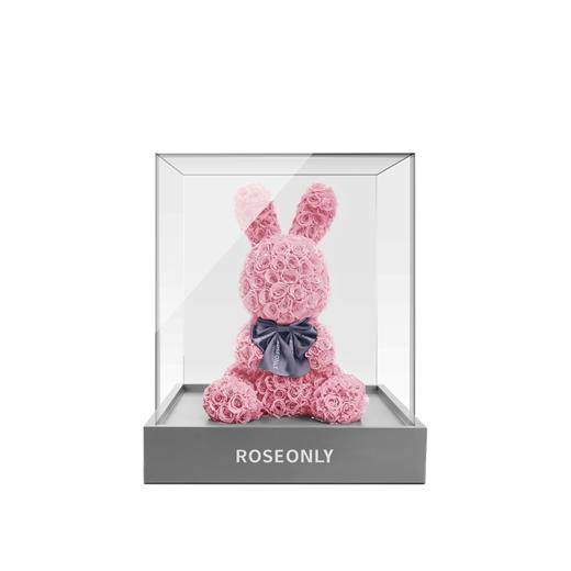 【告白神器】ROSEONLY诺誓 高端定制 永生玫瑰 玫瑰兔公仔 定制版 玫瑰兔 20cm 30cm 60cm 120cm 红色 白色 粉色 送爱人女友礼物 商品图8