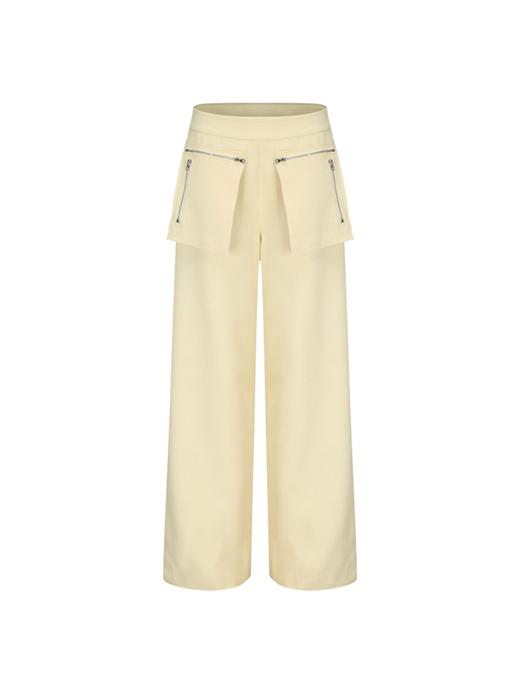 【南法假日】可拆卸拉链口袋阔腿长裤 商品图4